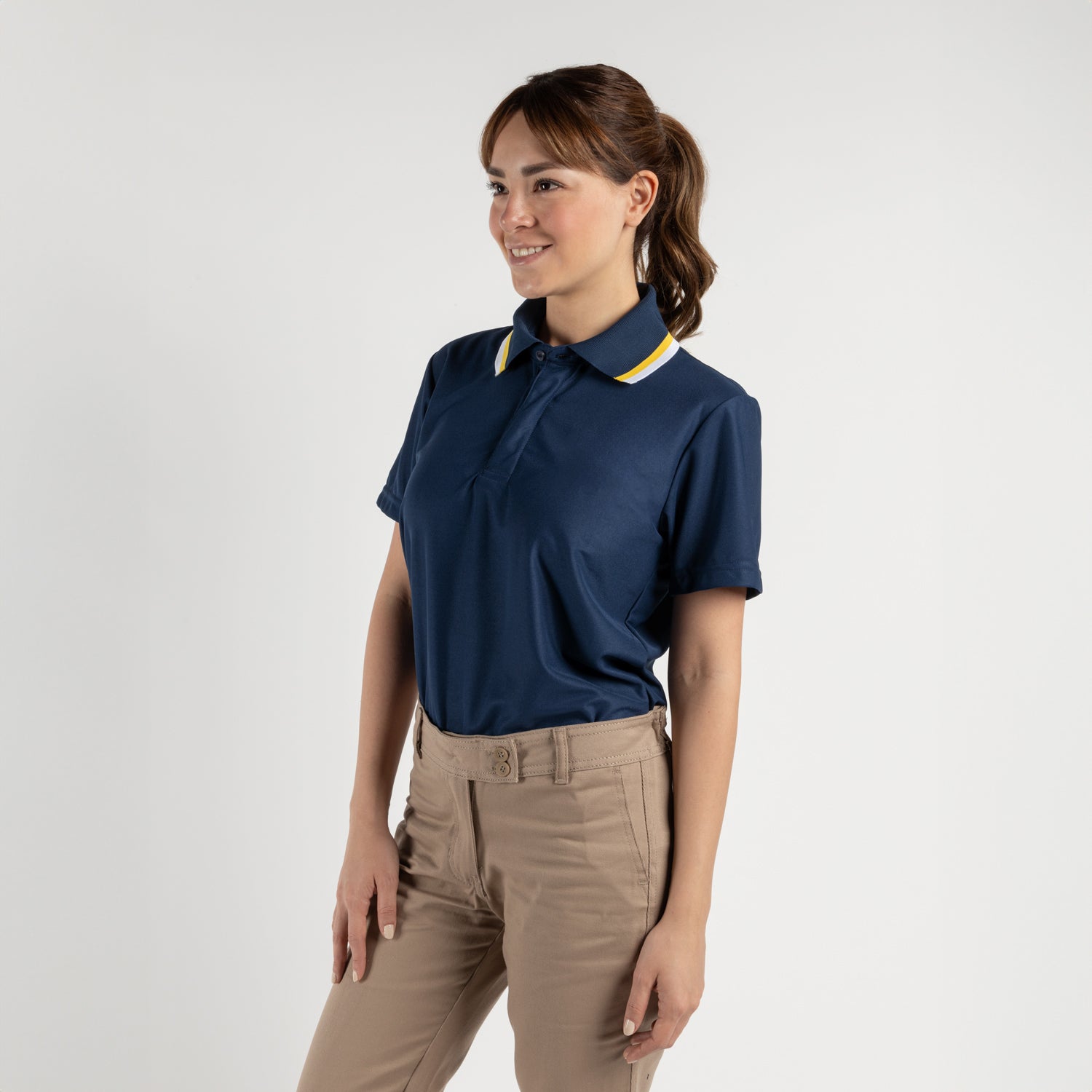 Playera tipo polo mujer