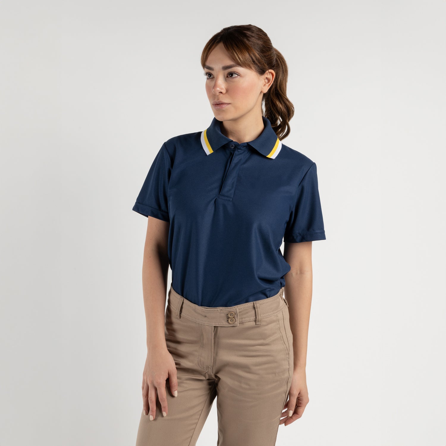 Playera tipo polo mujer
