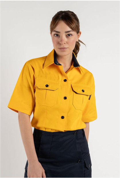 Blusa manga corta mujer