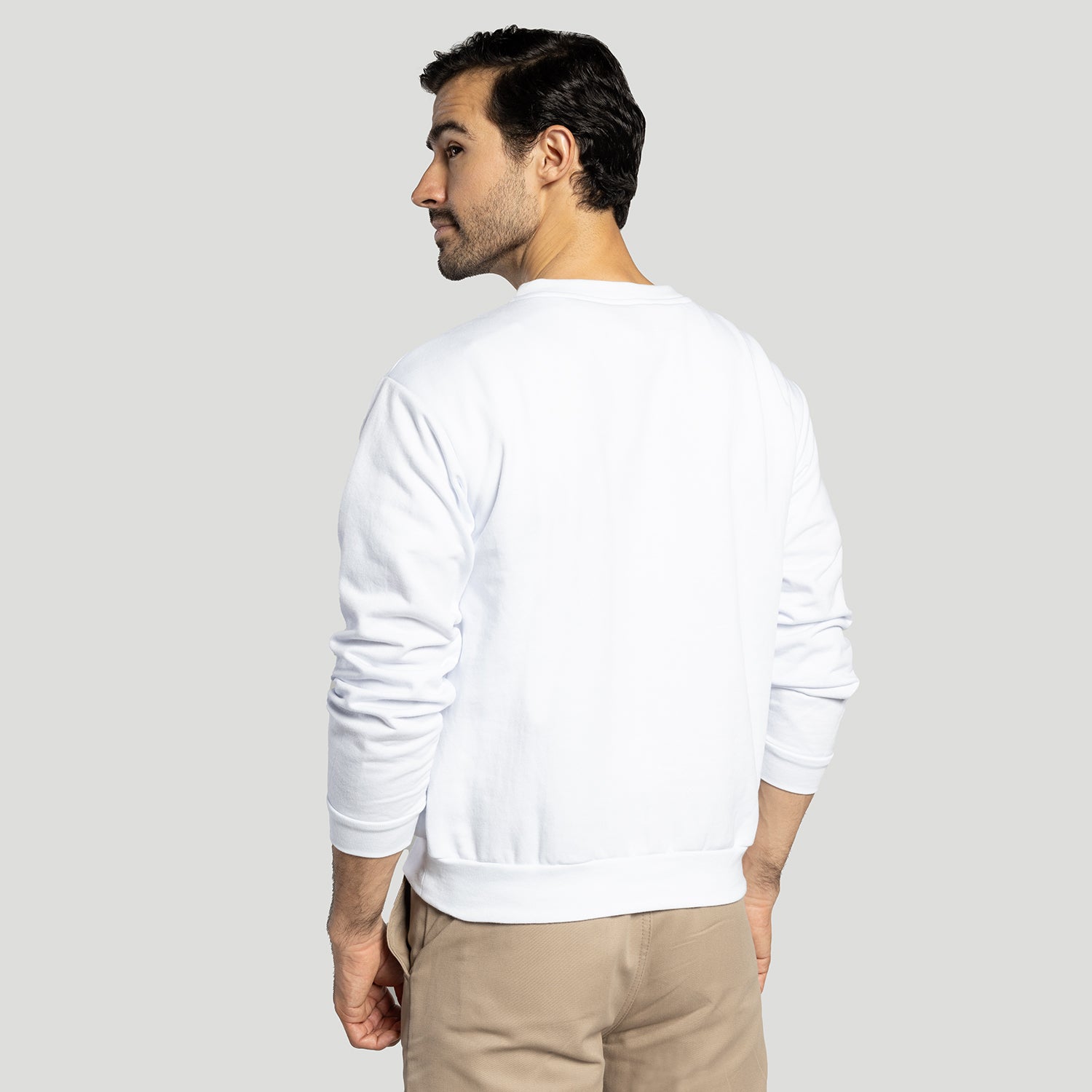 Sudadera básica cuello redondo